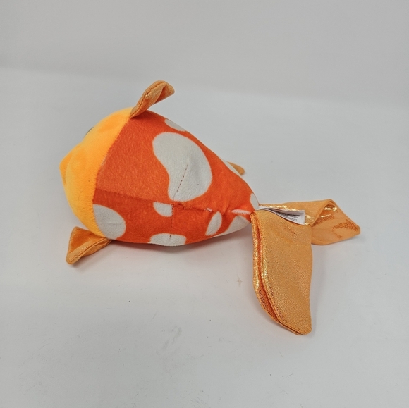 TY Beanie Boos 6” SAMI the Orange Fish Glitter Eyes Stuffed Animal Plush - Picture 6 of 7